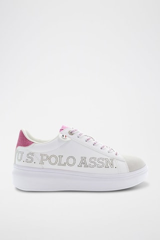 Zapatillas - Blanco, rosa y gris