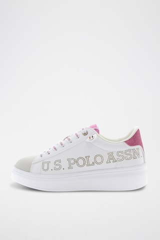 Zapatillas - Blanco, rosa y gris