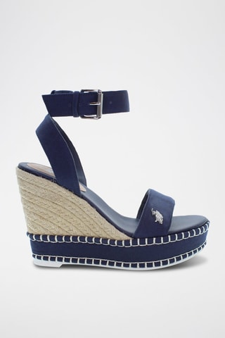 Sandalias de cuña Aylin - Azul