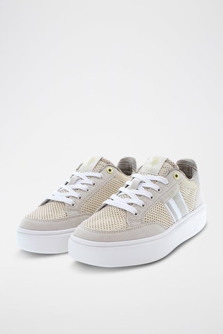 Zapatillas Yvonne - Beige y plateado