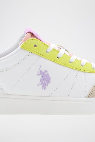 Zapatillas de nobuk Marlyn - Blanco y beige