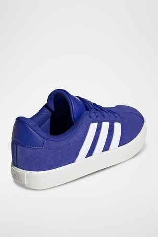 Baskets en nubuck VL Court 3.0 - Indigo et blanc