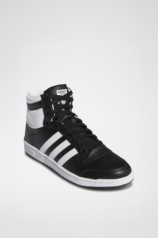 Chaussures de basketball en cuir - Blanc et noir