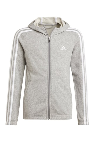 Veste à capuche Essentials 3-Stripes - Gris chiné