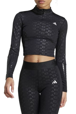 Crop top d’entrainement Hperglan - Noir