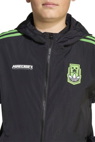 Coupe-vent à capuche Minecraft - Noir
