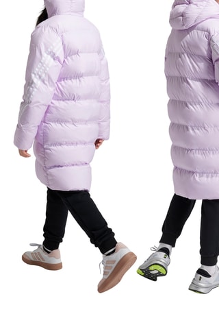 Doudoune longue à capuche Future Icons - Violet