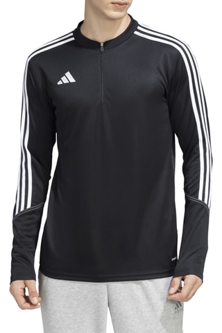 T-shirt slim d'entraînement de football Tiro 23 Club - Noir