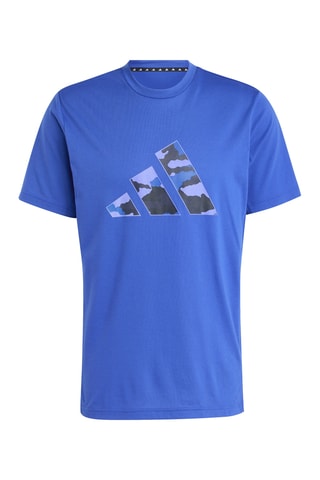 T-shirt regular d’entrainement Essentials Camo - Bleu