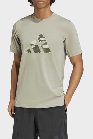 T-shirt regular d’entrainement Essentials Camo - Vert