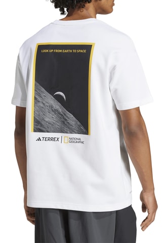 T-shirt loose National Geographic - Blanc