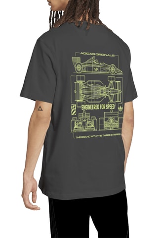 T-shirt loose Adi Racing Car Graphic - Gris foncé
