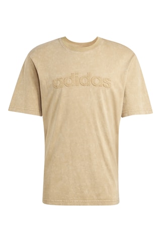 T-shirt tie and dye Washed - Marron clair