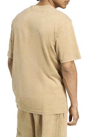 T-shirt tie and dye Washed - Marron clair