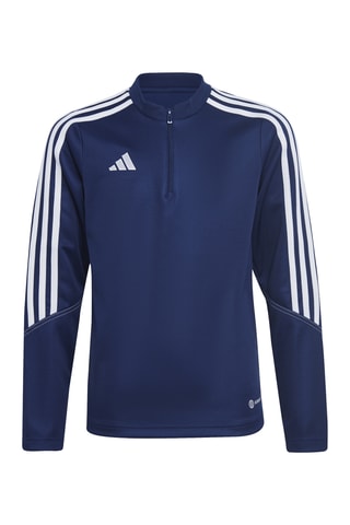 T-shirt slim d'entraînement de football Tiro 23 Club - Bleu marine