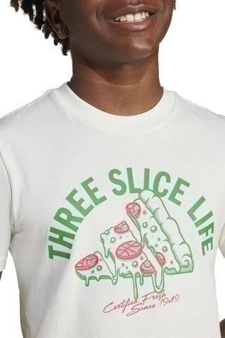 T-shirt Lounge Pizza - Blanc