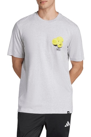 T-shirt regular Lounge Still Life Lemons - Gris clair chiné