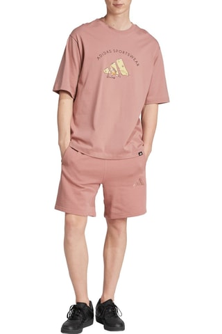 T-shirt loose Codes Doodle Scooter - Rose