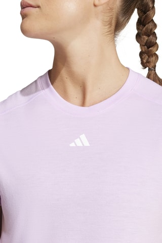T-shirt regular Essentials - Mauve et blanc