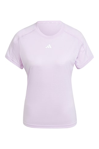 T-shirt regular Essentials - Mauve et blanc