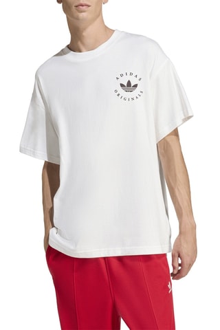 T-shirt loose Trefoil GFX - Blanc