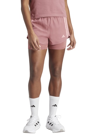 Short 2-en-1 de running Own the run - Rose