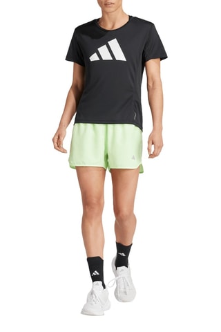 Short slim de running taille haute Run It - Vert clair