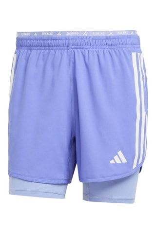 Short de running 2-en-1 Own the Run - Bleu cobalt
