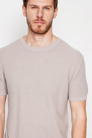 T-shirt en coton biologique - Beige