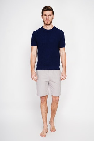 T-shirt en coton biologique - Bleu marine