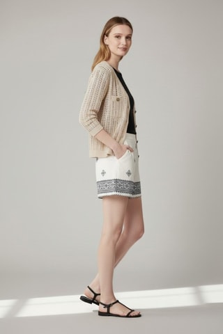 Gilet en coton biologique - Beige
