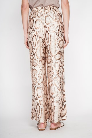 Pantalon wide legs en lin - Beige