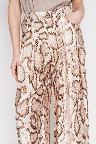 Pantalon wide legs en lin - Beige