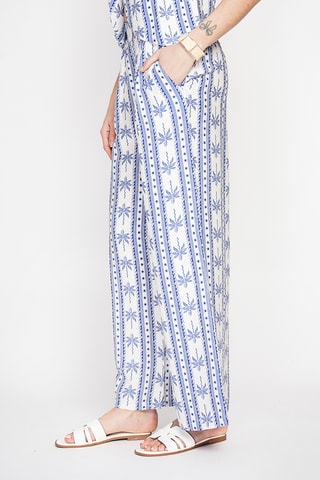 Pantalon en lin - Bleu marine