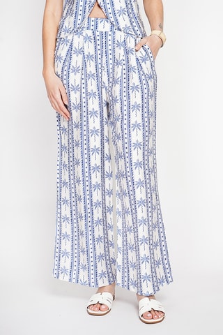 Pantalon en lin - Bleu marine