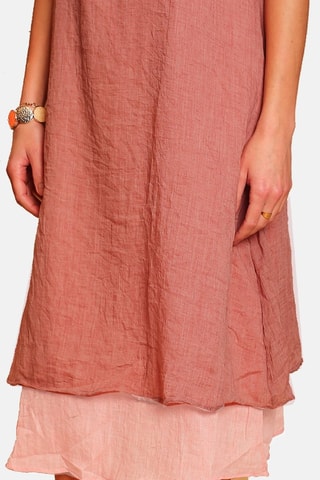 Robe en lin - Rose