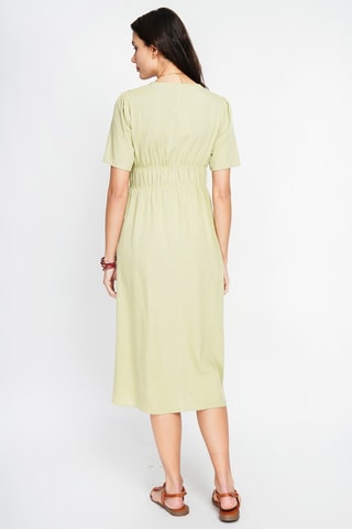 Robe longue en lin - Vert