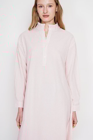 Robe trapèze en lin - Rose clair