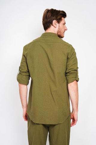 Chemise en lin - Kaki