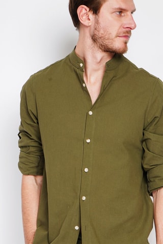 Chemise en lin - Kaki