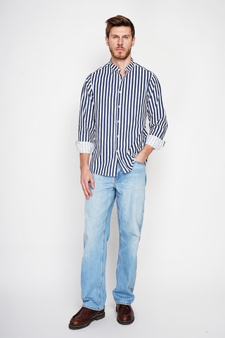 Chemise en lin - Bleu marine
