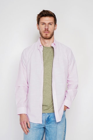 Chemise en lin - Rose