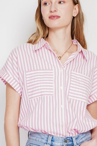 Chemisier en lin - Rose