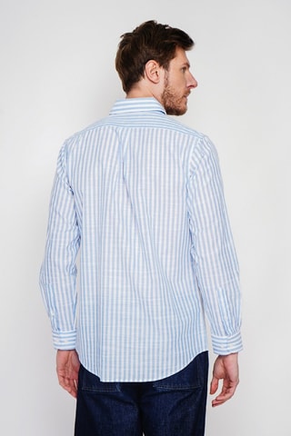 Chemise en lin - Bleu