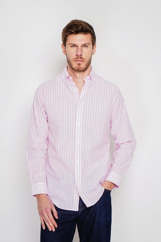 Chemise en lin - Rose
