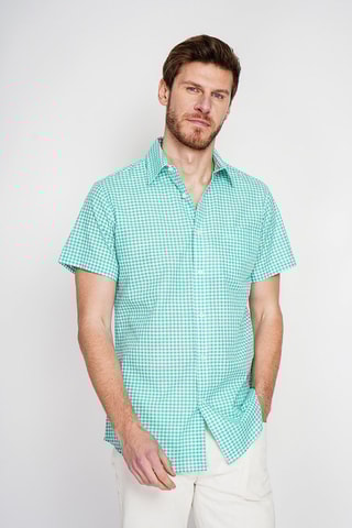 Chemise en lin - Vert