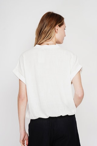 Chemisier en lin - Blanc