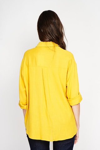 Chemisier en lin - Orange