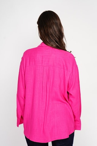 Chemisier en lin - Fuchsia