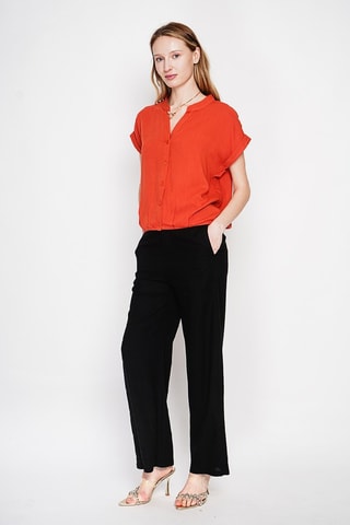 Chemisier en lin - Orange